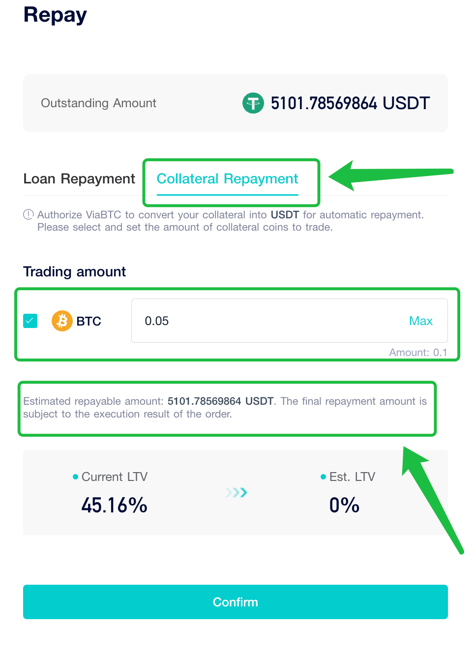 Crypto Loans Operation Guide – ViaBTC Help Center